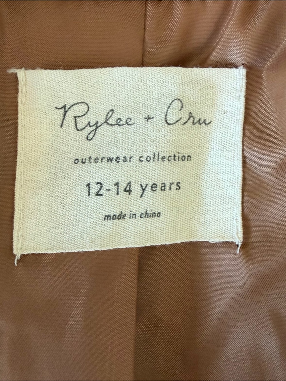 Kids Rylee + Cru Fringe Jacket in Rust 12-14y - Picture 6 of 10